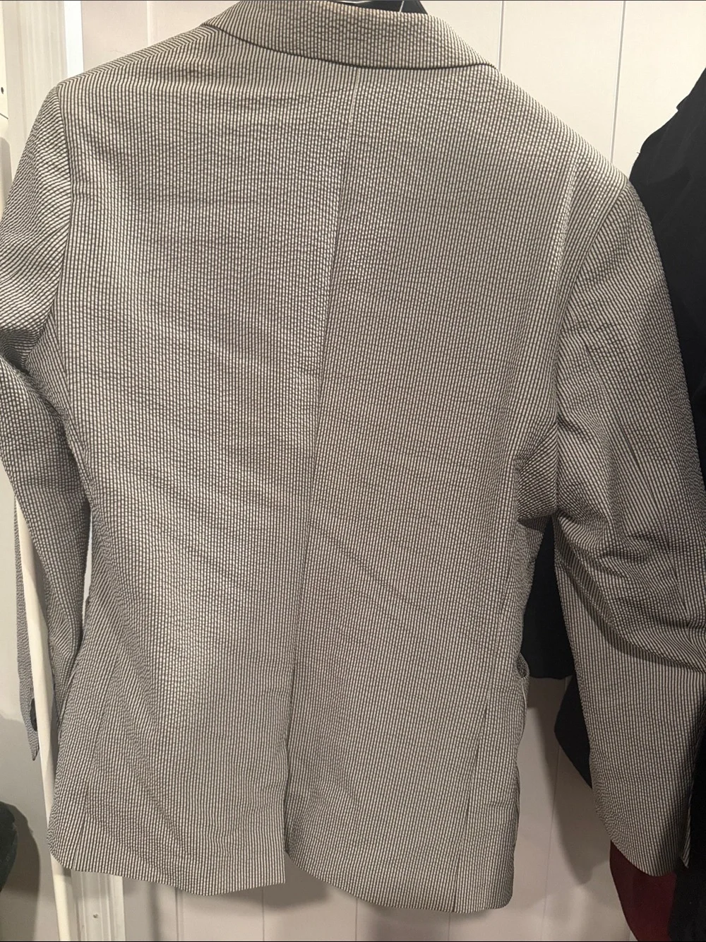 Banana Republic Gray Textured Notch Lapel Sport Coat